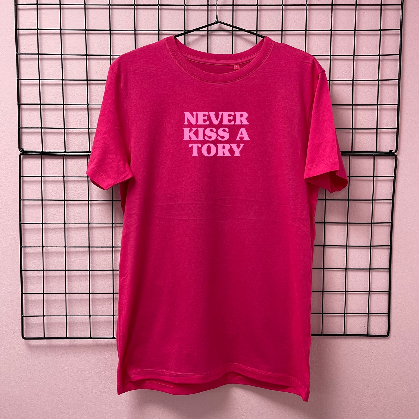 NEVER KISS A TORY T-SHIRT