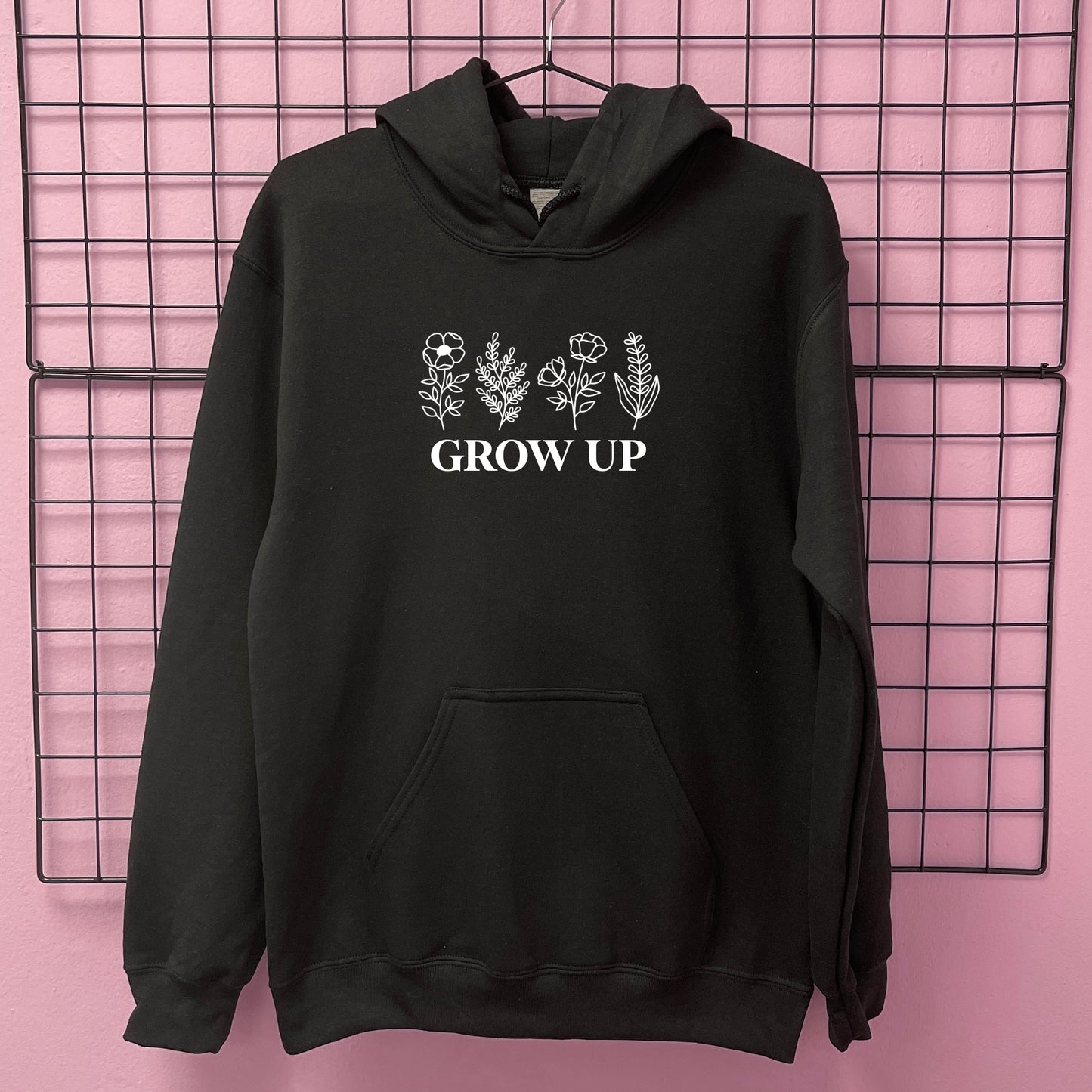 GROW UP FLOWERS HOODIE
