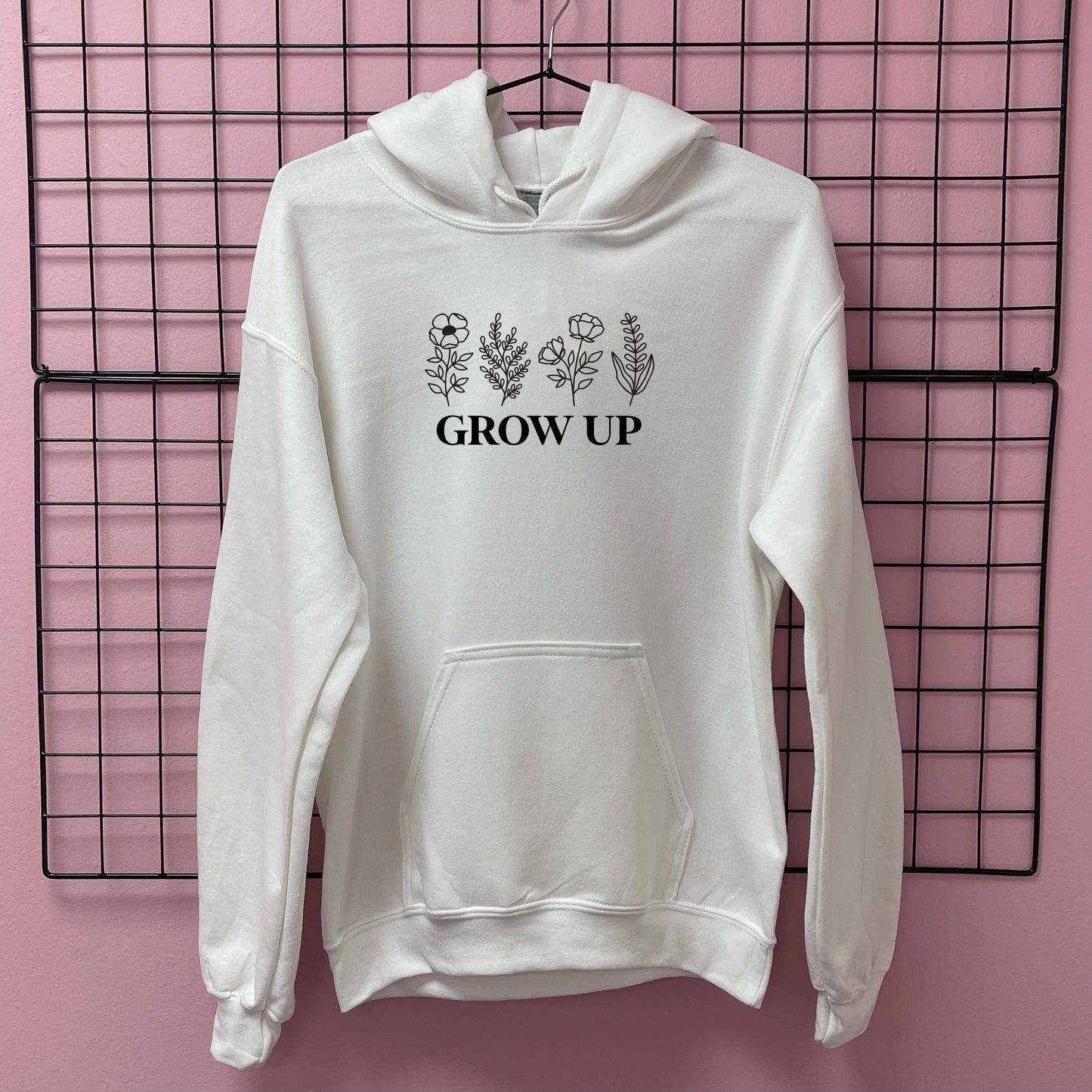GROW UP FLOWERS HOODIE