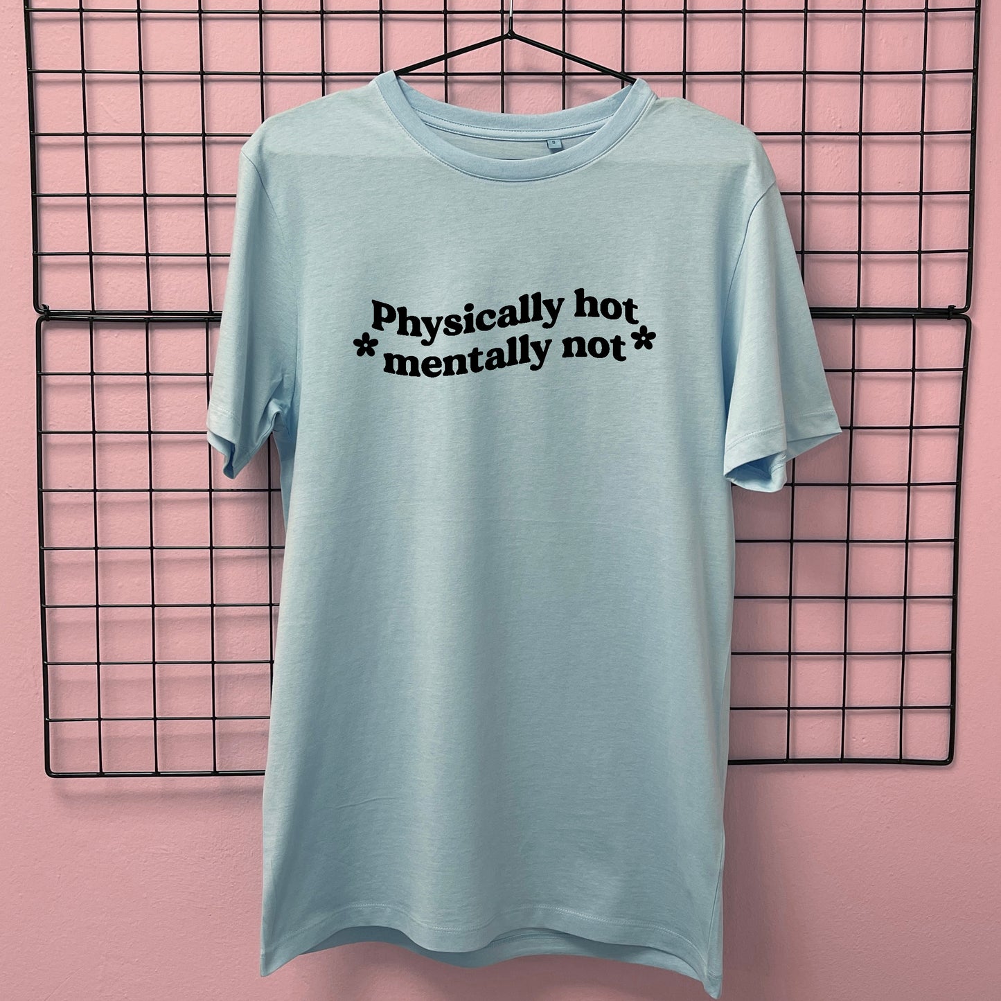 PHYSICALLY HOT MENTALLY NOT T-SHIRT