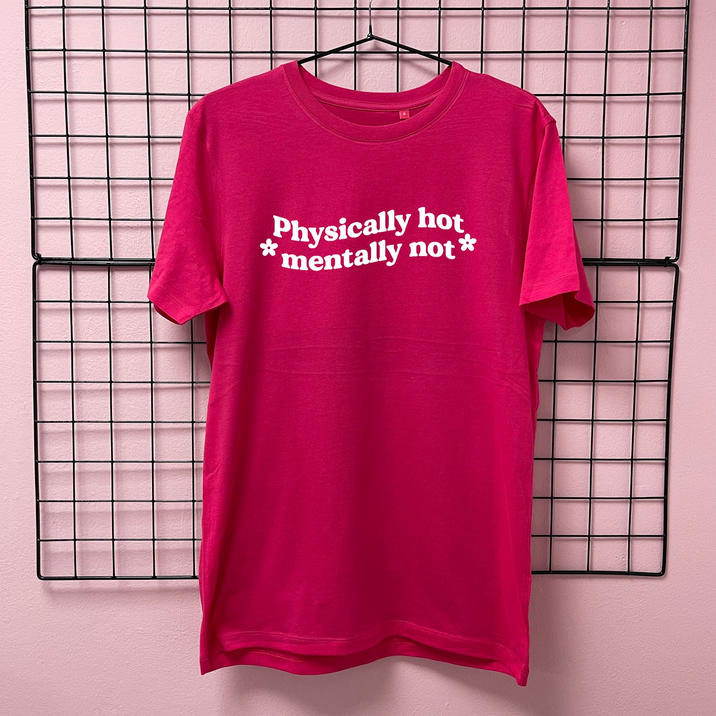PHYSICALLY HOT MENTALLY NOT T-SHIRT