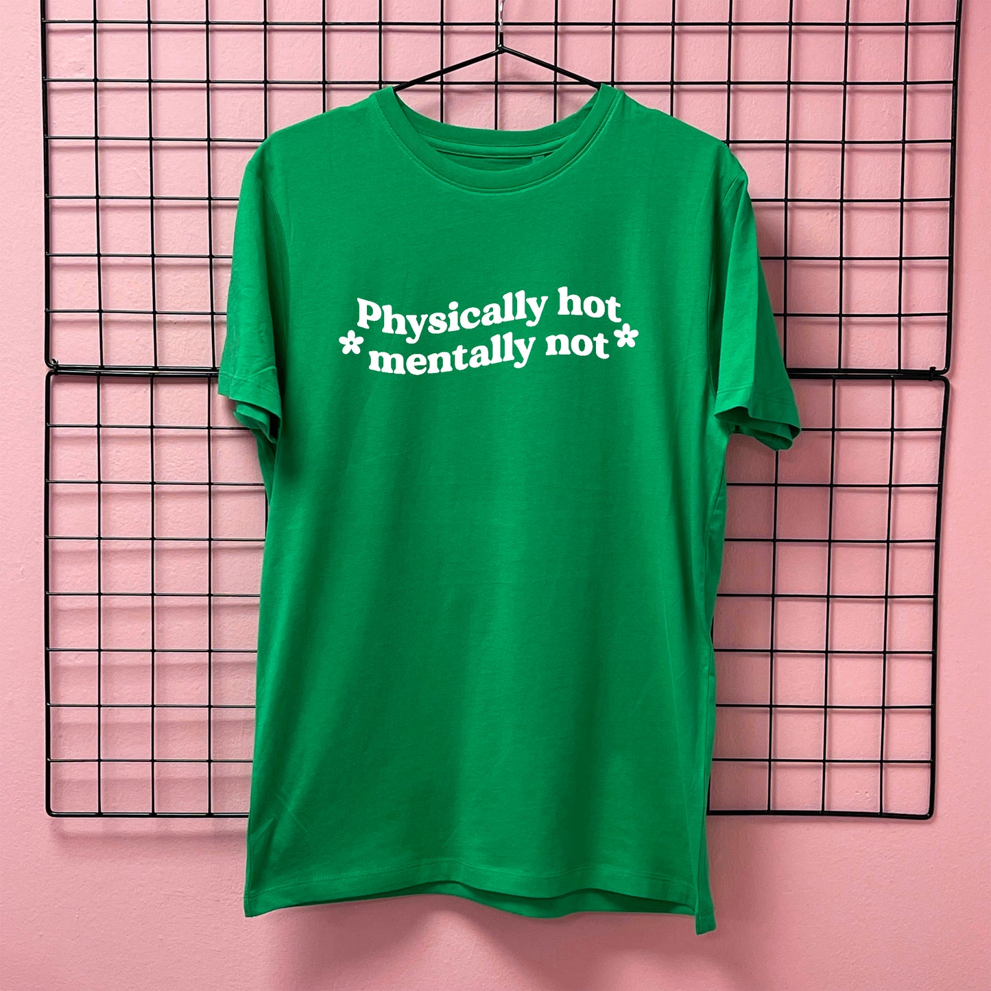 PHYSICALLY HOT MENTALLY NOT T-SHIRT