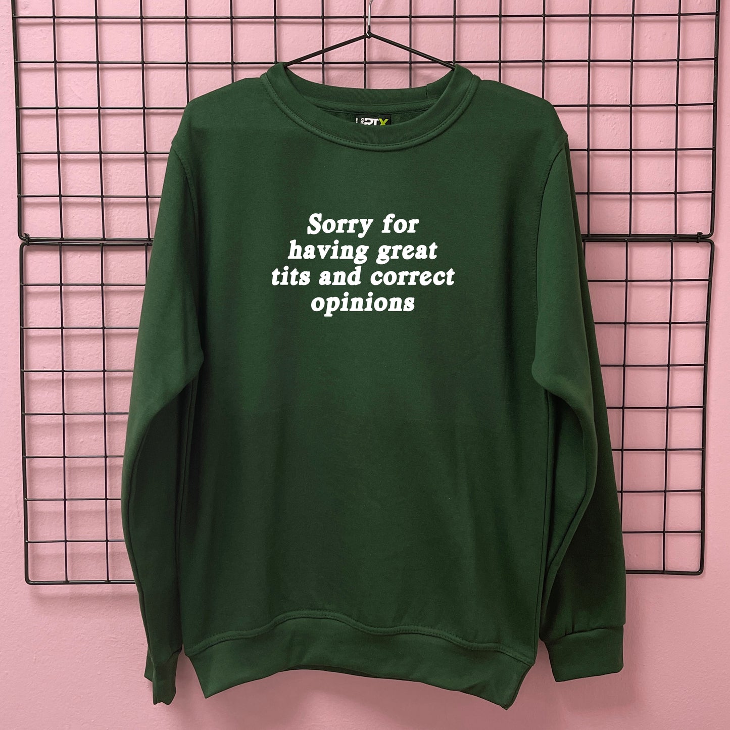 SORRY FOR HAVING GREAT TITS SWEATSHIRT