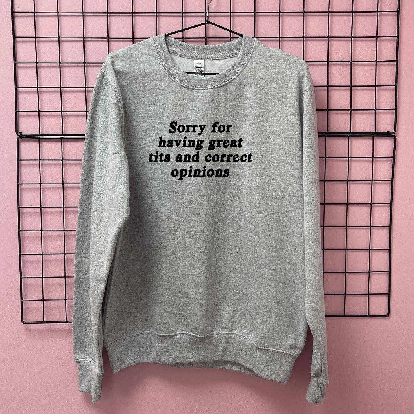 SORRY FOR HAVING GREAT TITS SWEATSHIRT
