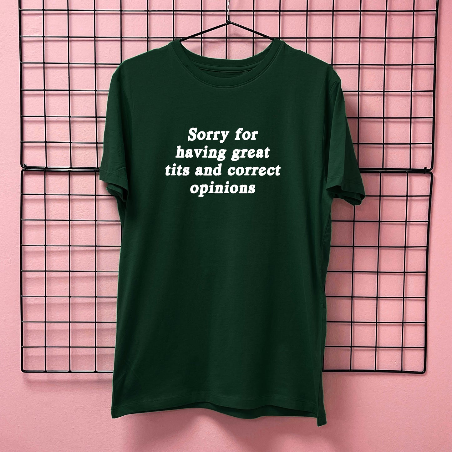 SORRY FOR HAVING GREAT TITS T-SHIRT