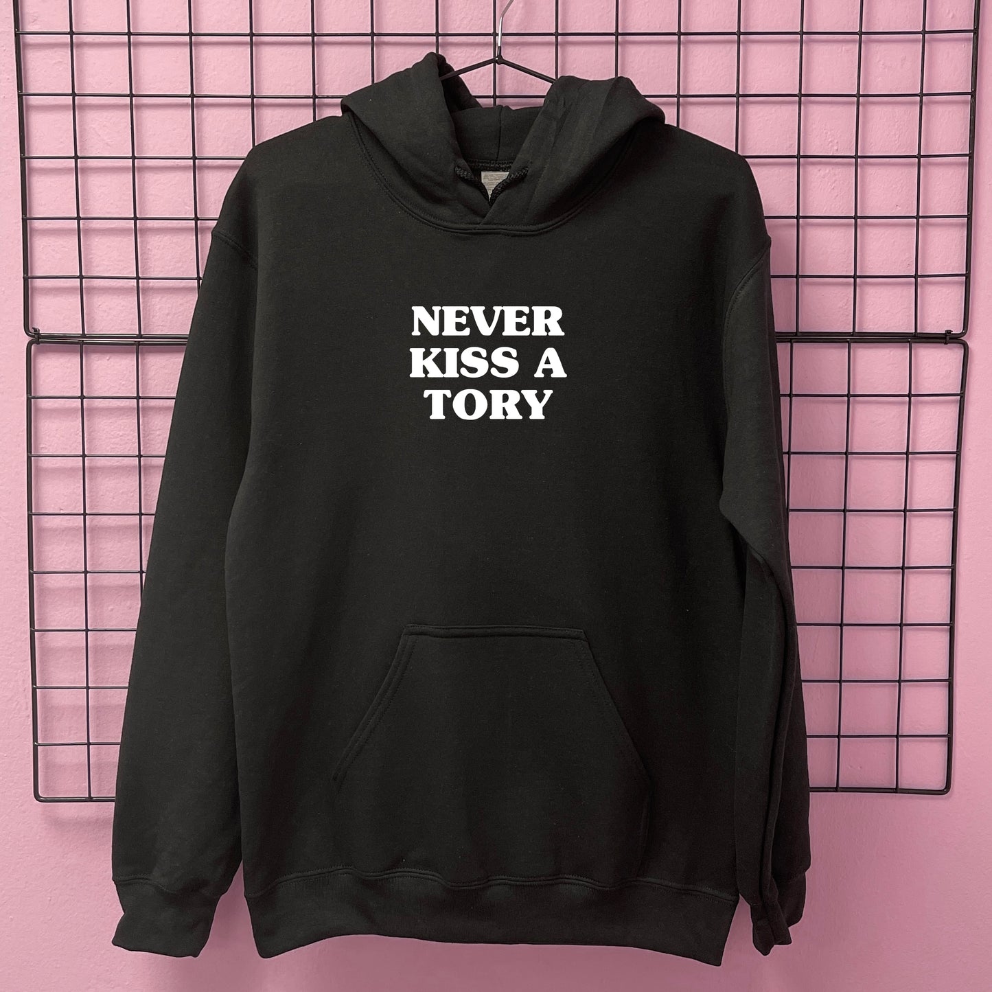 NEVER KISS A TORY HOODIE