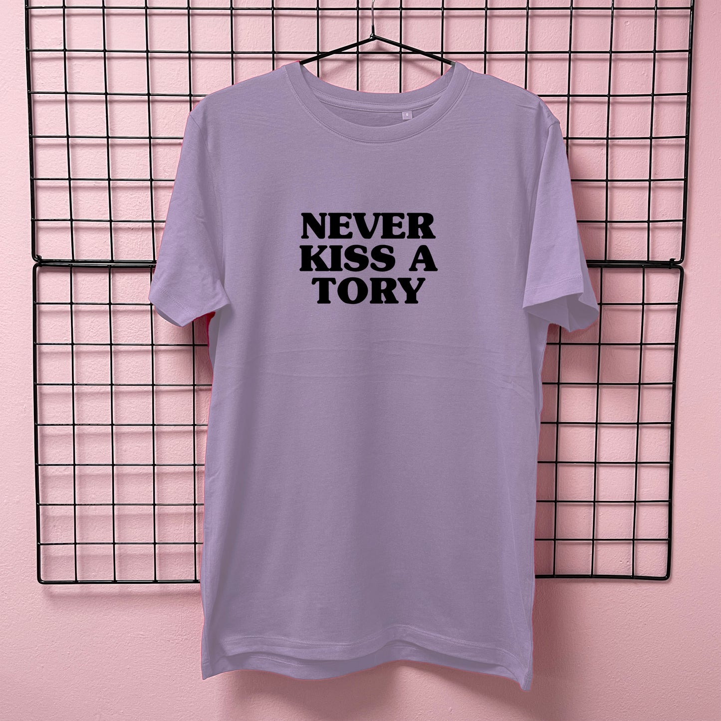 NEVER KISS A TORY T-SHIRT