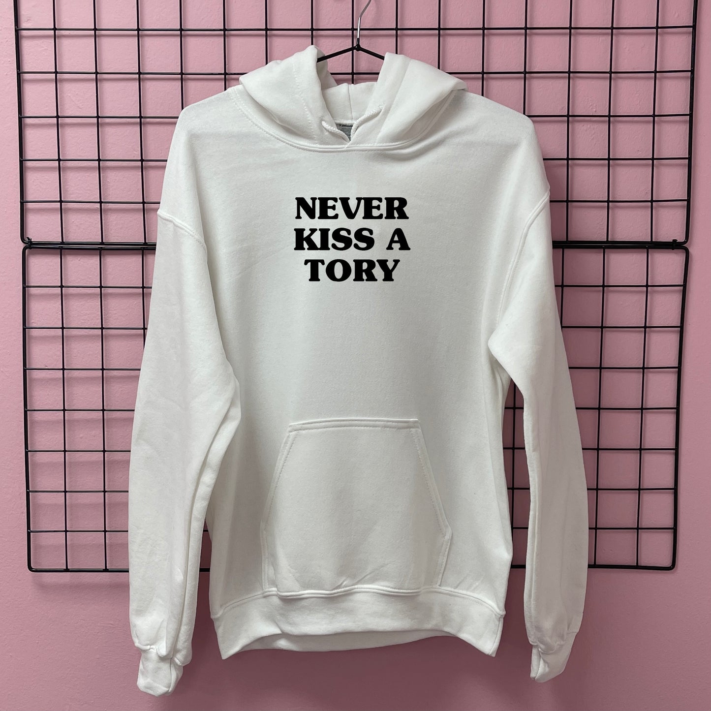 NEVER KISS A TORY HOODIE
