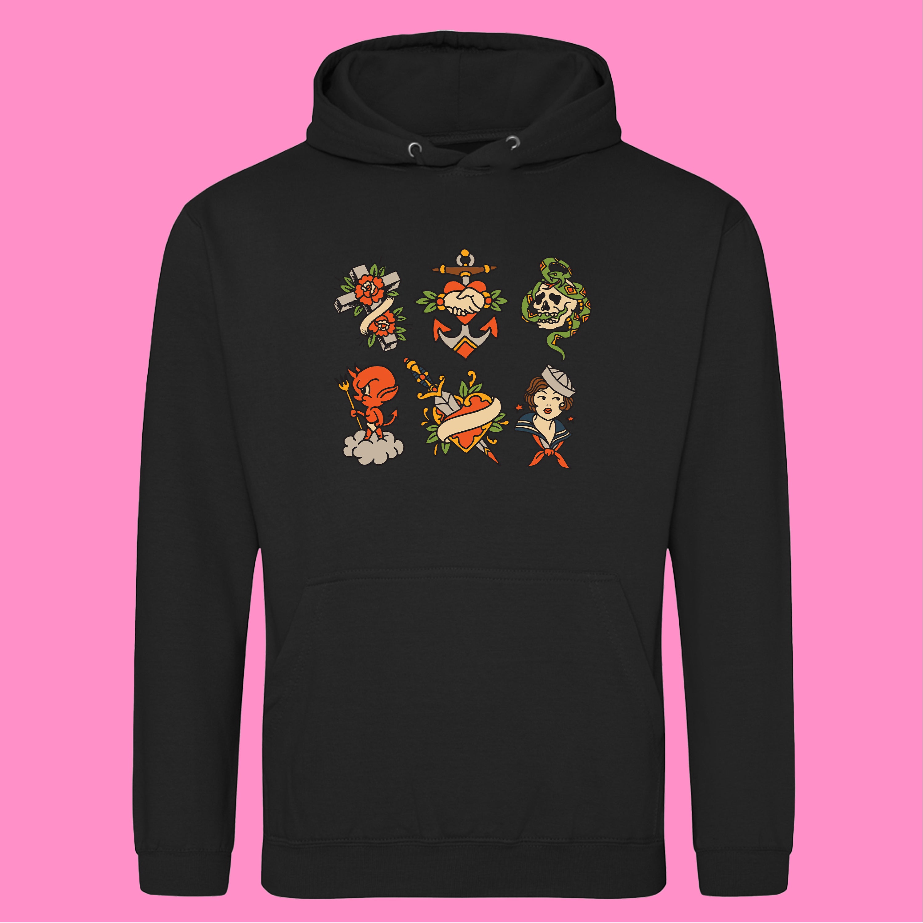 SIX TRADITIONAL TATTOO HOODIE