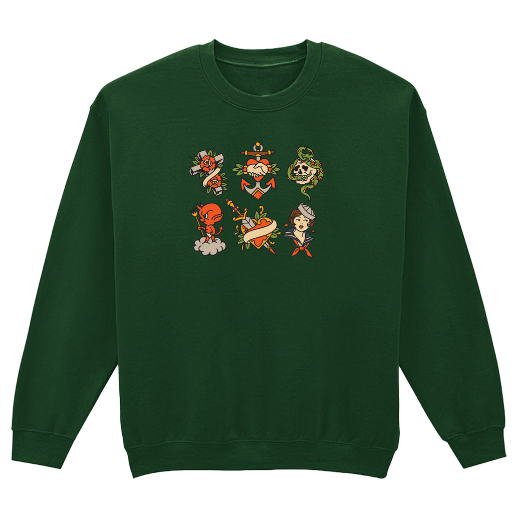 SIX TRADITIONAL TATTOO SWEATSHIRT