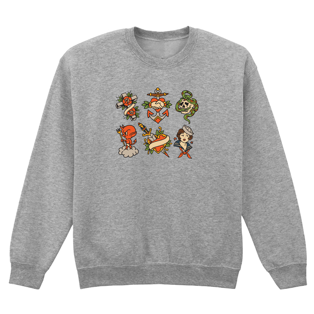 SIX TRADITIONAL TATTOO SWEATSHIRT