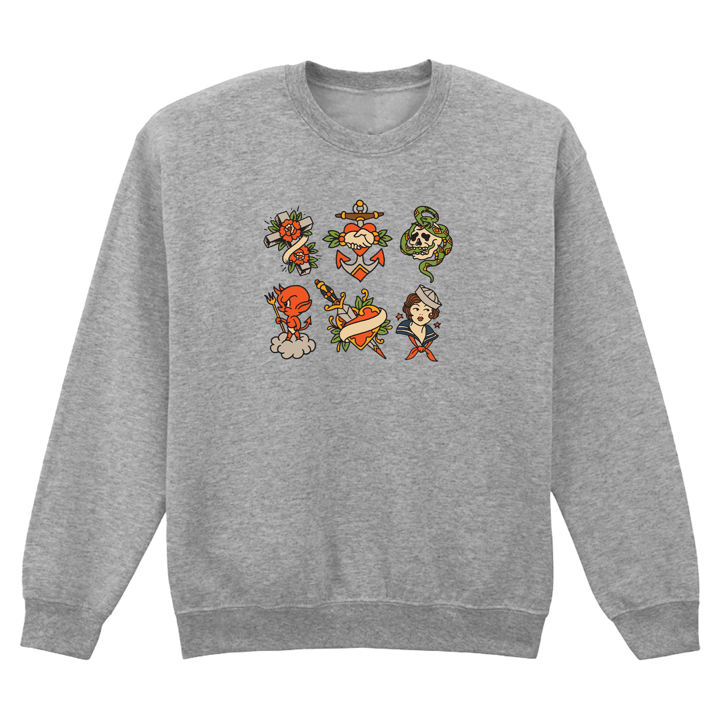 SIX TRADITIONAL TATTOO SWEATSHIRT
