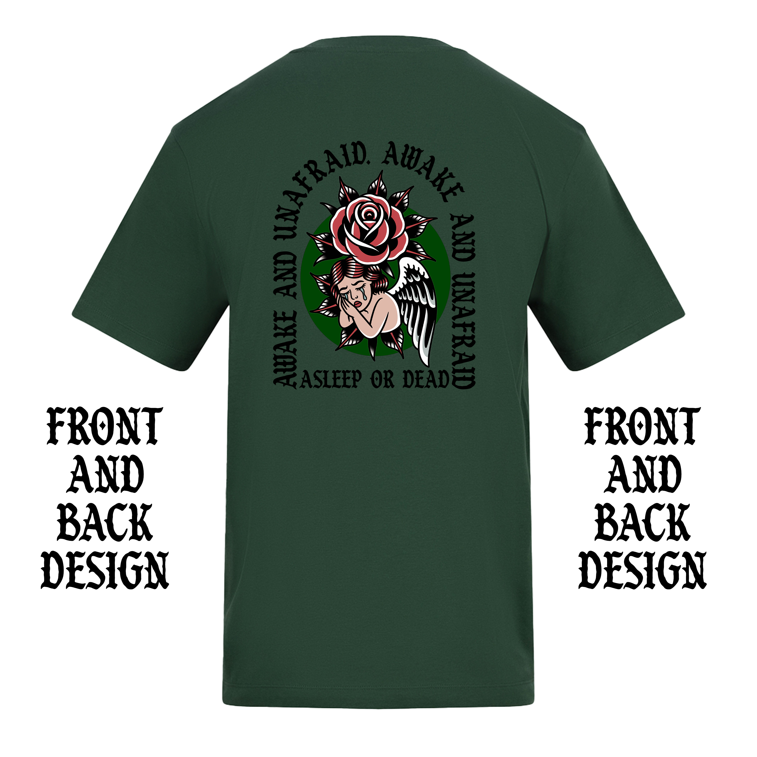 FAMOUS LAST WORDS FRONT AND BACK T-SHIRT