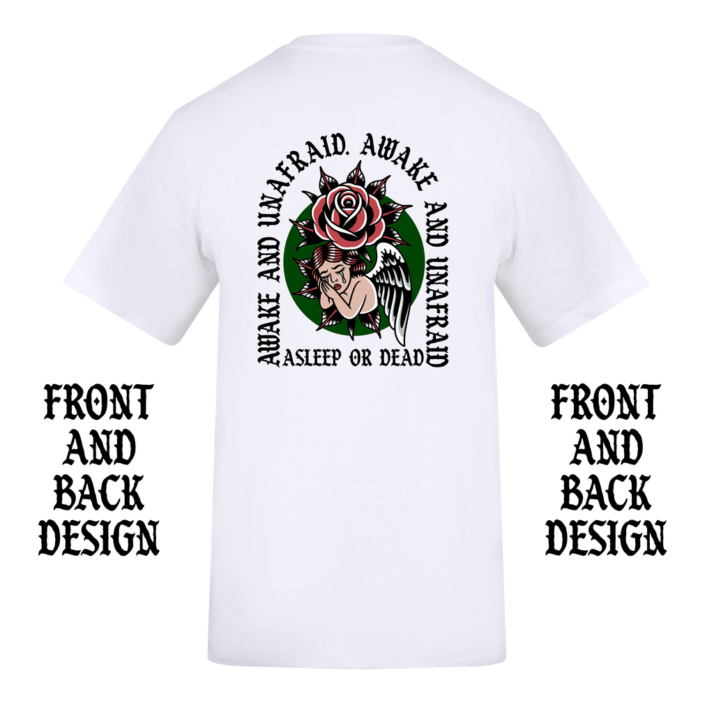FAMOUS LAST WORDS FRONT AND BACK T-SHIRT