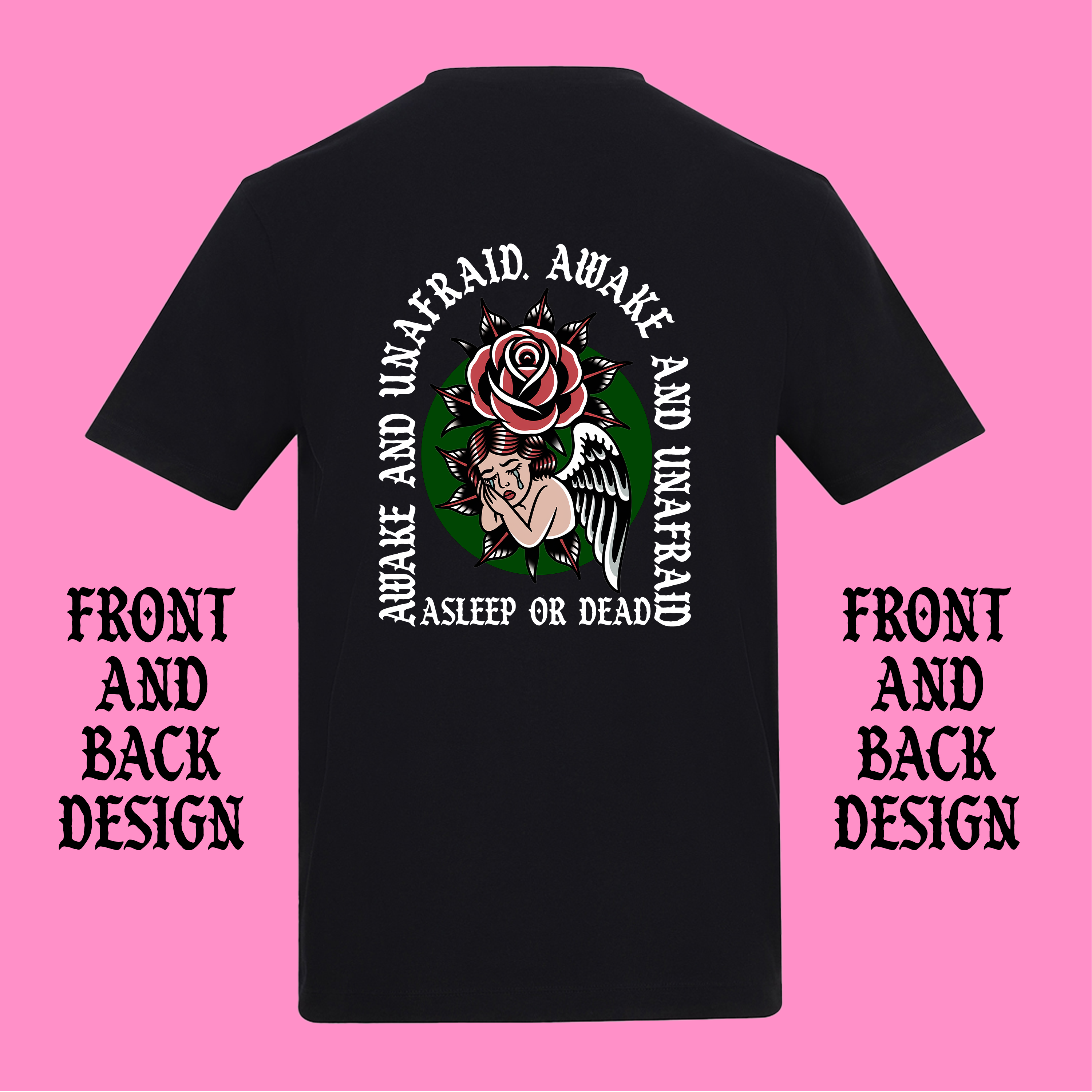 FAMOUS LAST WORDS FRONT AND BACK T-SHIRT