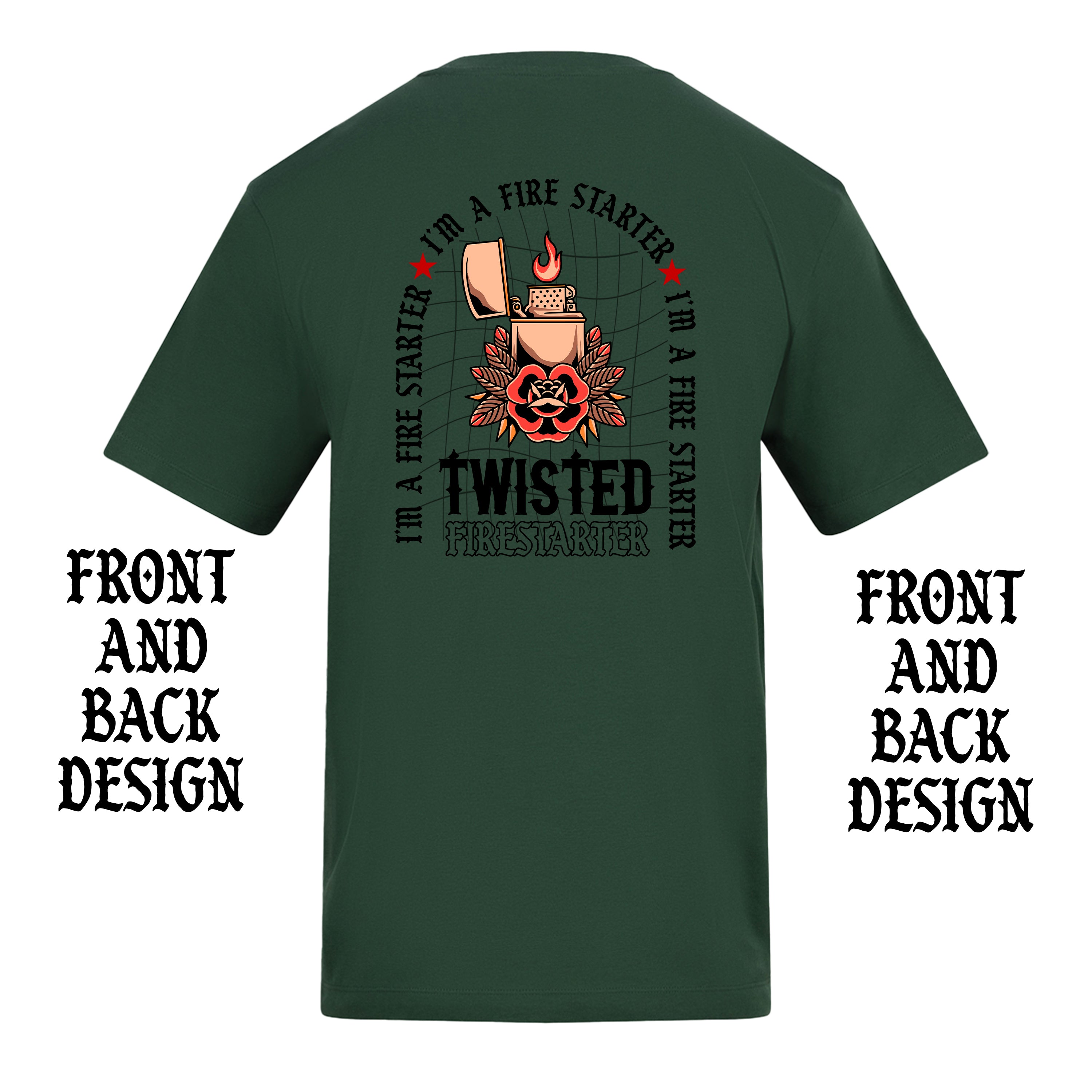 FIRESTARTER FRONT AND BACK T-SHIRT