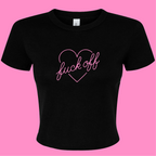 FUCK OFF HEART BABY T-SHIRT
