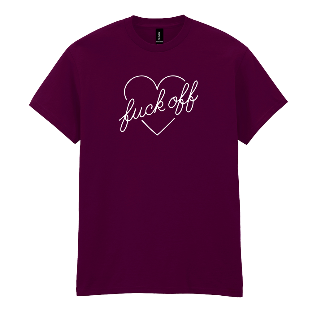 FUCK OFF HEART T-SHIRT