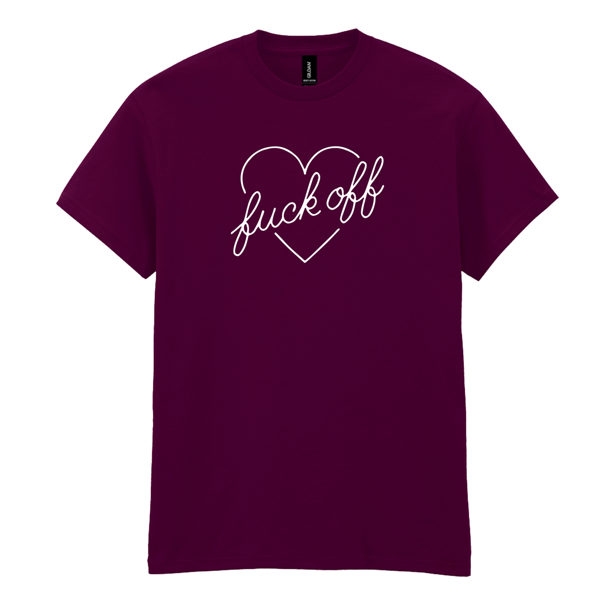 FUCK OFF HEART T-SHIRT