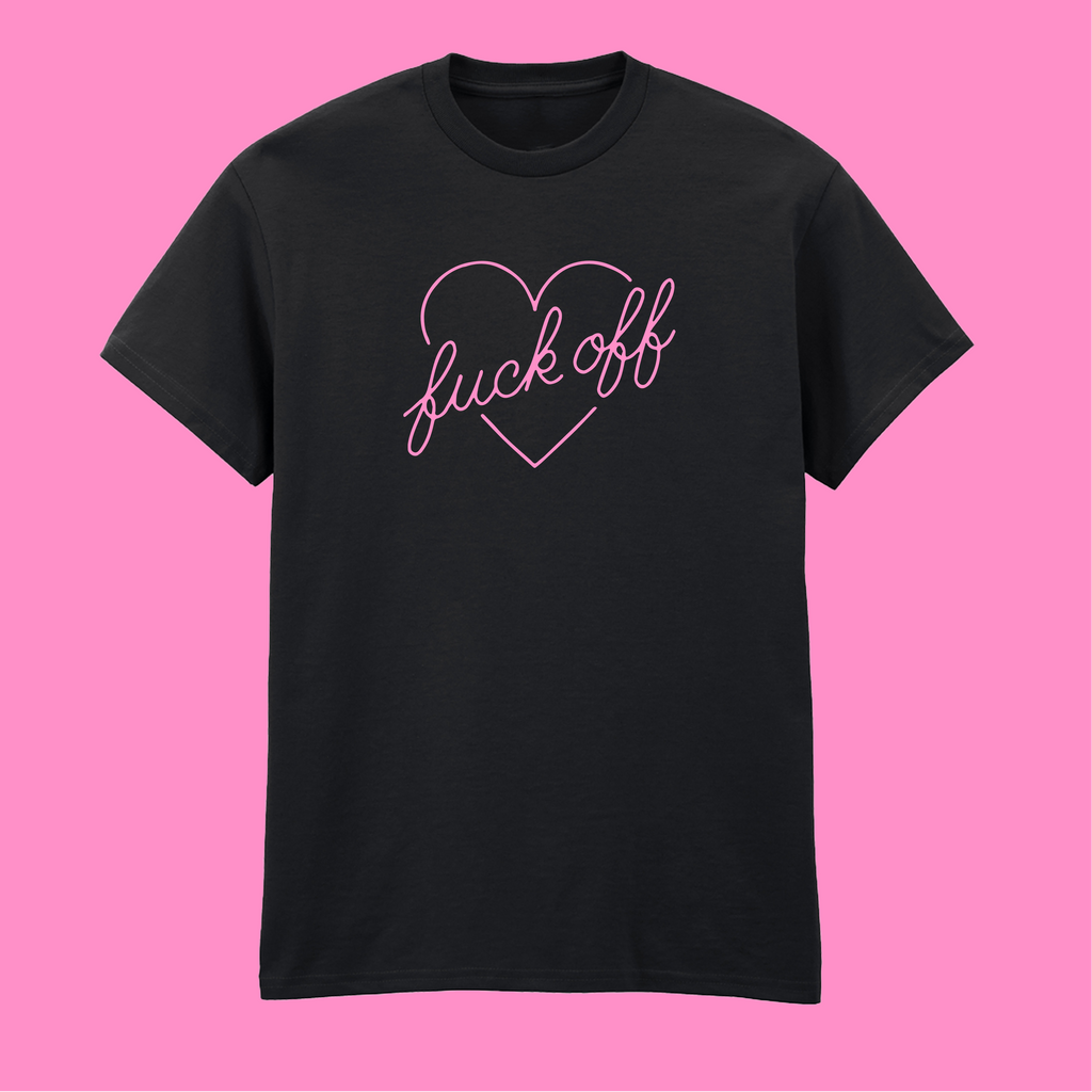 FUCK OFF HEART T-SHIRT