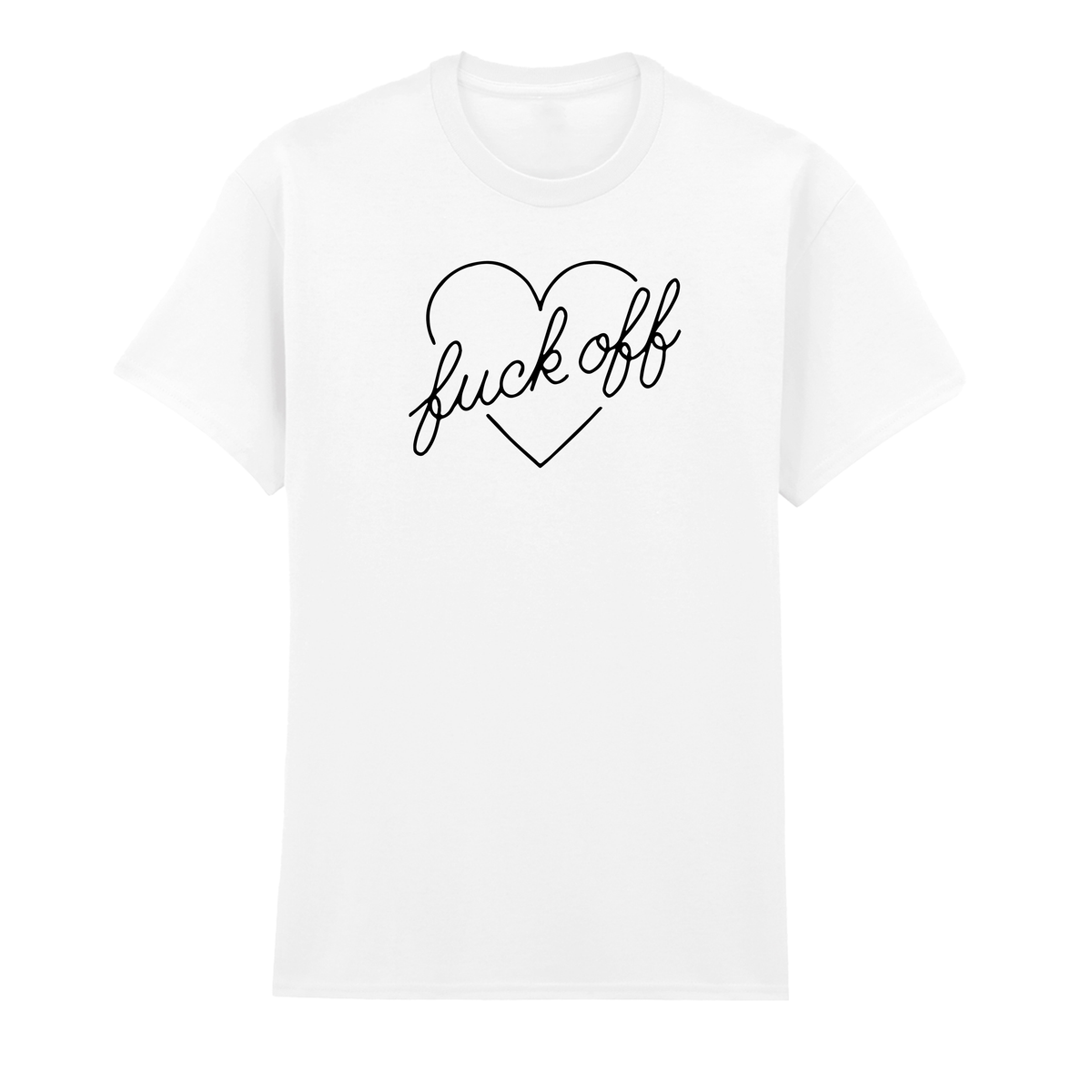 FUCK OFF HEART T-SHIRT