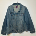 ONE HELL OF A MOTHER TIGER DENIM JACKET SIZE 26