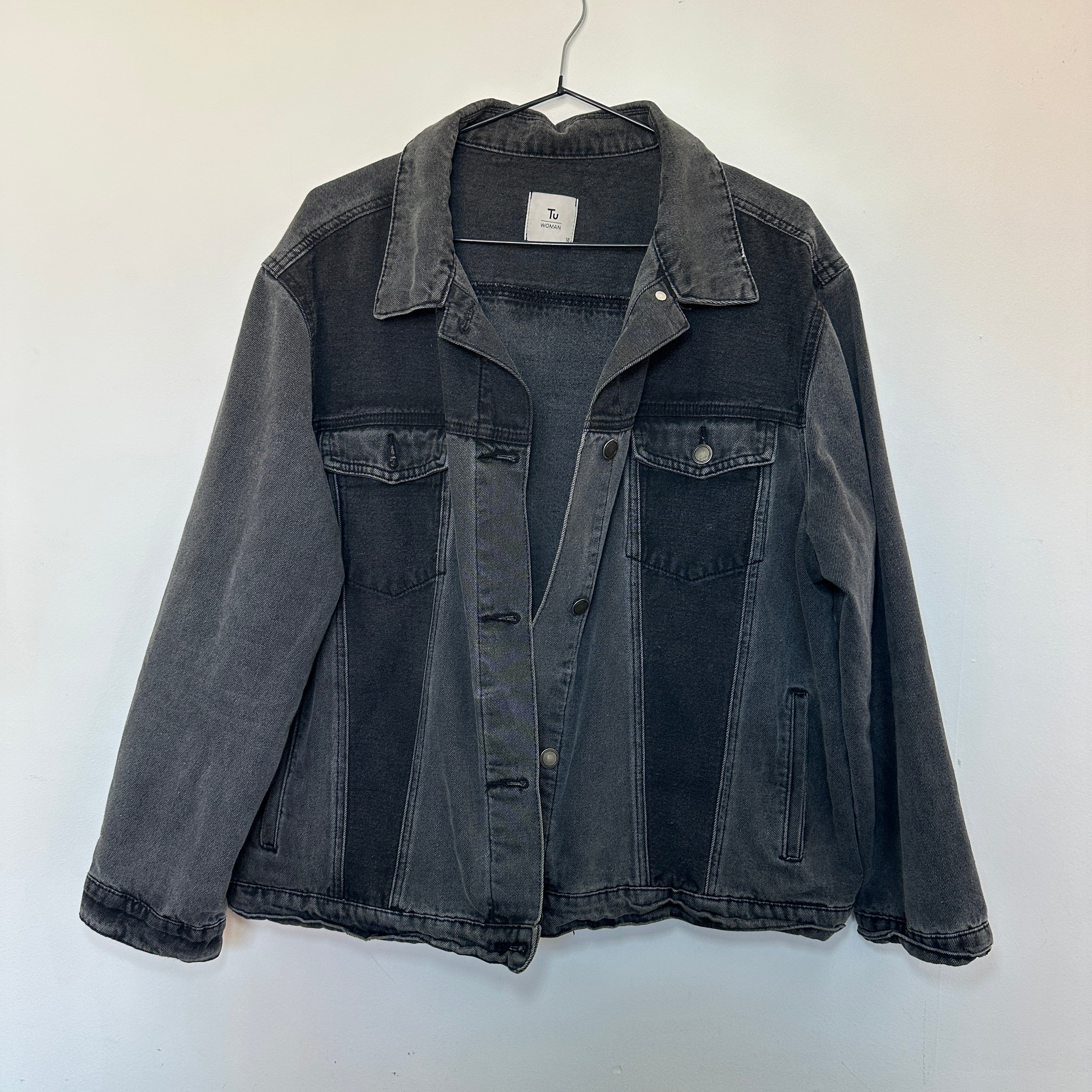FROM HELL WITH LOVE DENIM JACKET SIZE 18