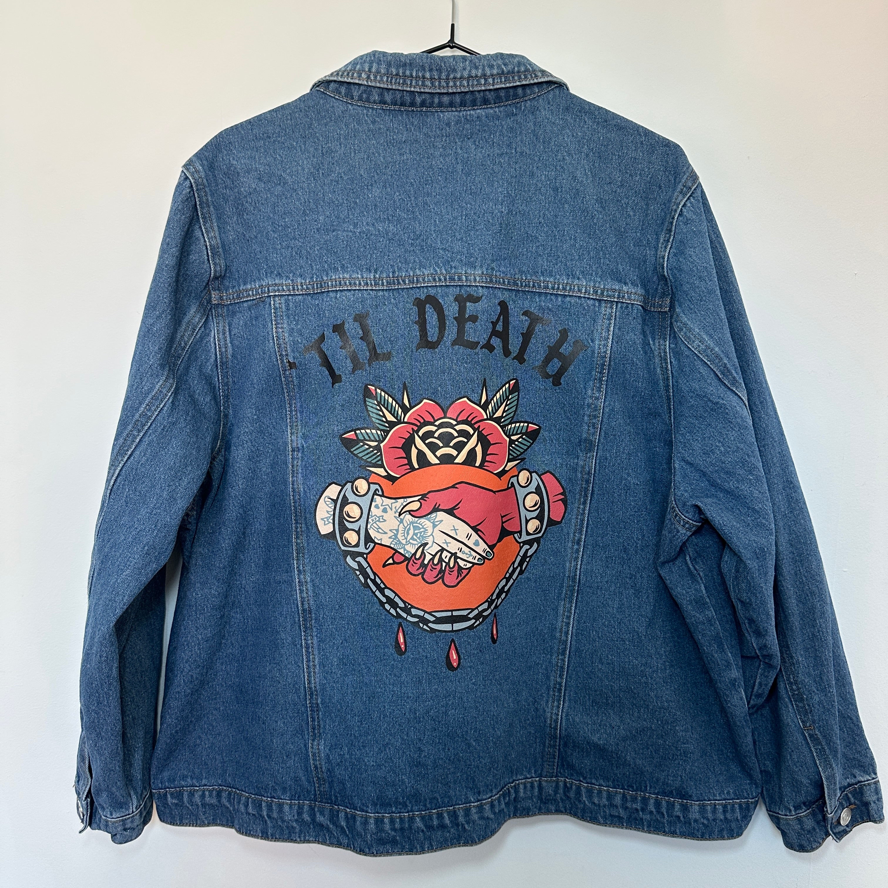 TIL DEATH DENIM JACKET SIZE 20/22