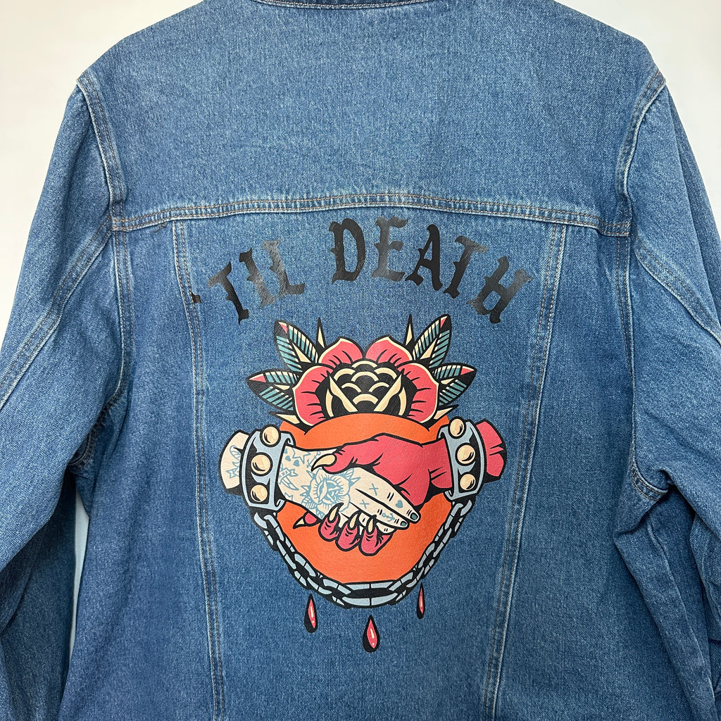 TIL DEATH DENIM JACKET SIZE 20/22