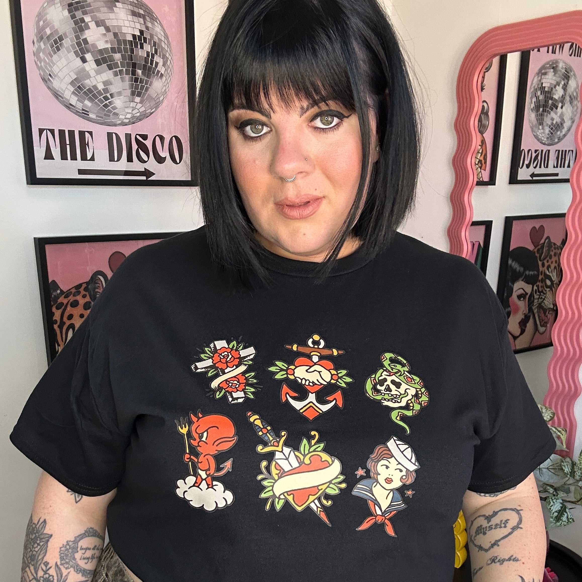 SIX TRADITIONAL TATTOO T-SHIRT
