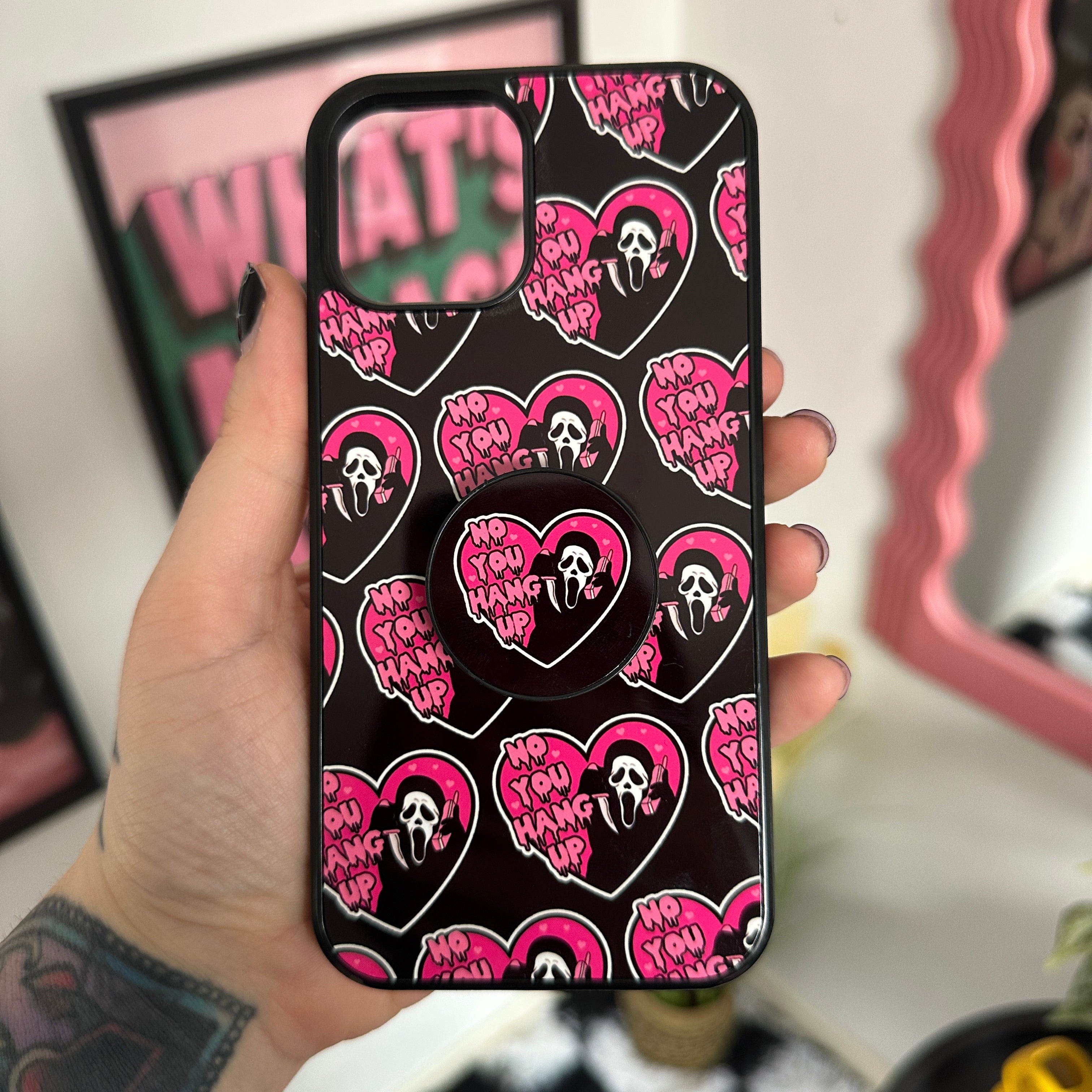 NO YOU HANG UP SCREAM PHONE GRIP