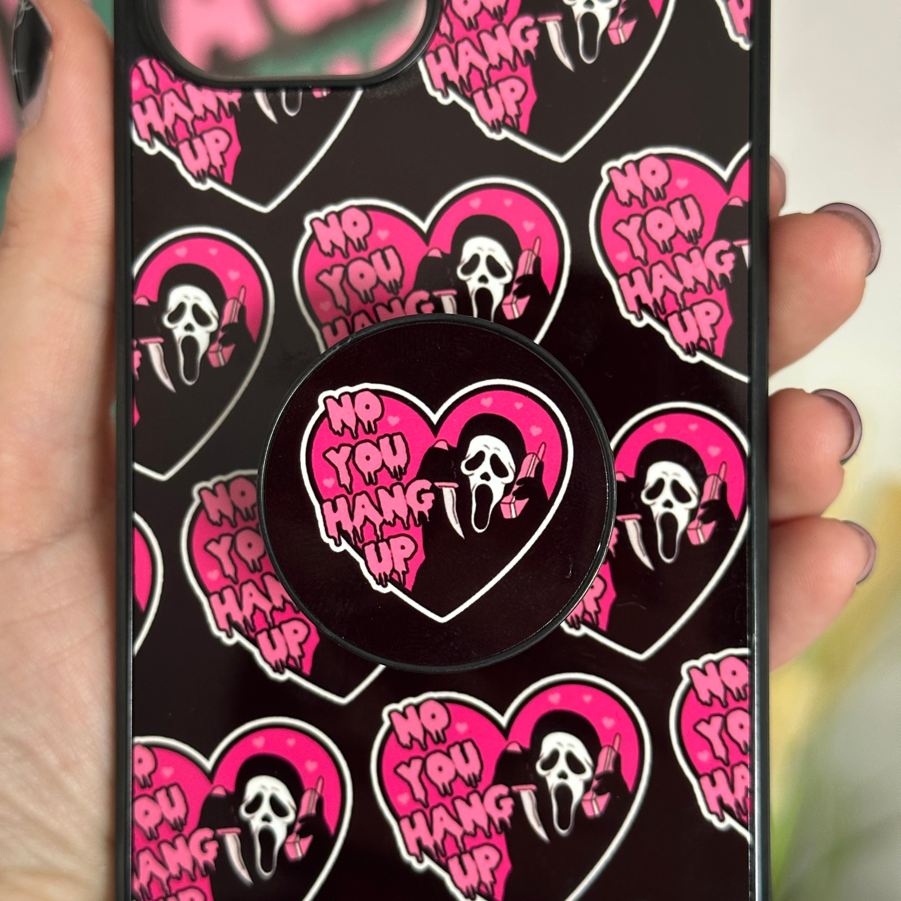 NO YOU HANG UP SCREAM PHONE GRIP