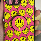 PINK HAPPY MELT PHONE CASE