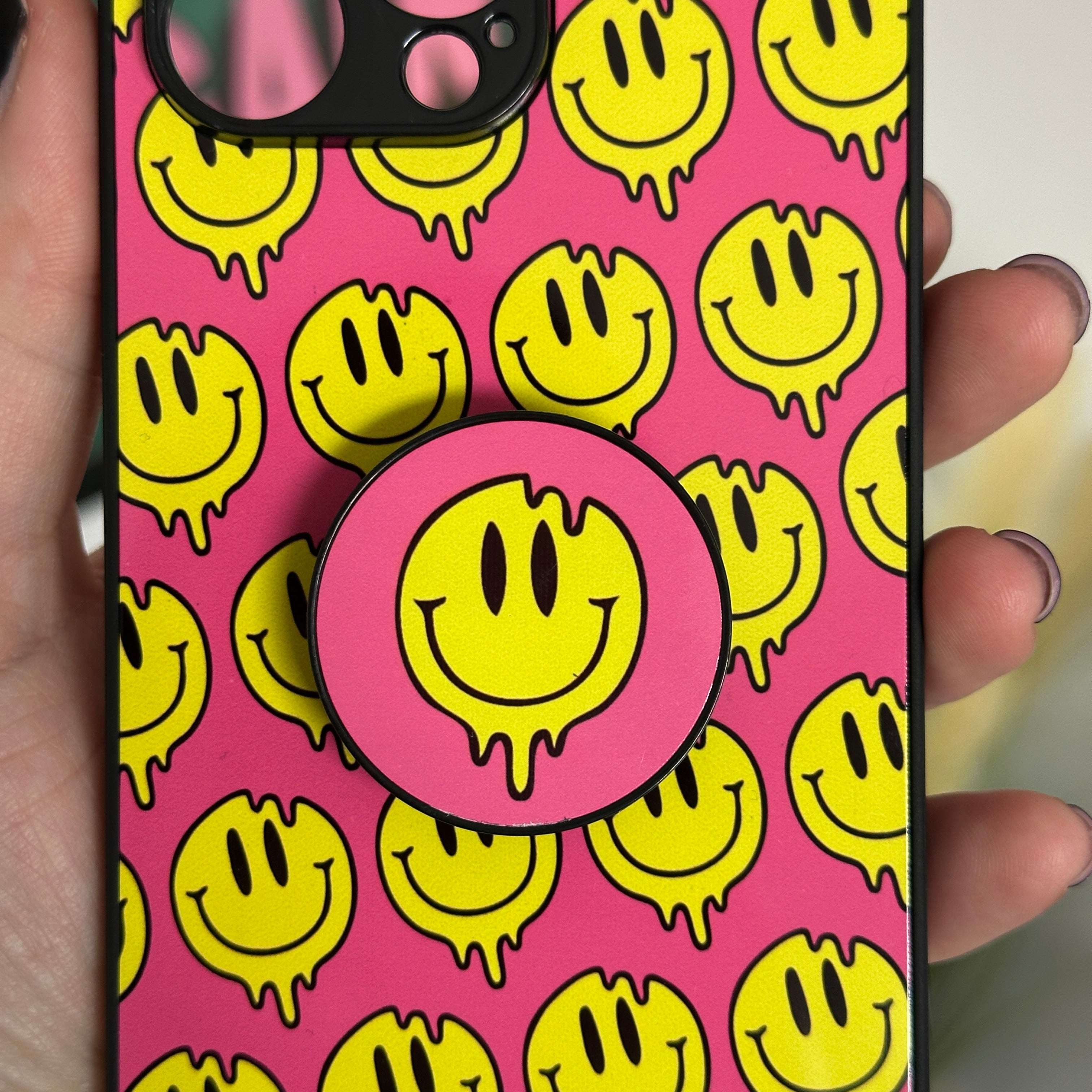 PINK HAPPY MELT PHONE CASE