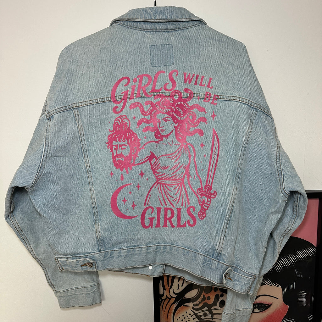 GIRLS WILL BE GIRLS DENIM JACKET SIZE 14