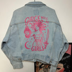 GIRLS WILL BE GIRLS DENIM JACKET SIZE 14