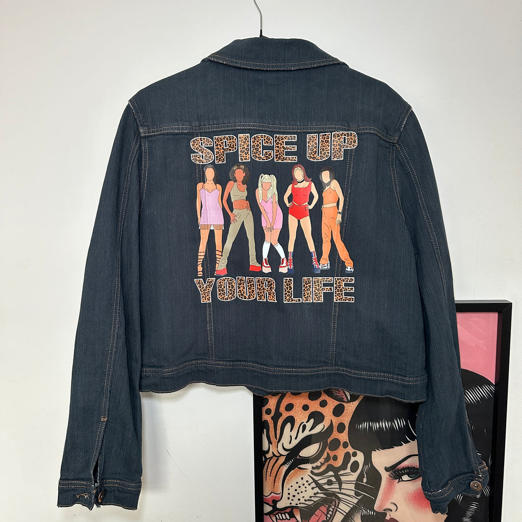 SPICE UP YOUR LIFE DENIM JACKET SIZE 18