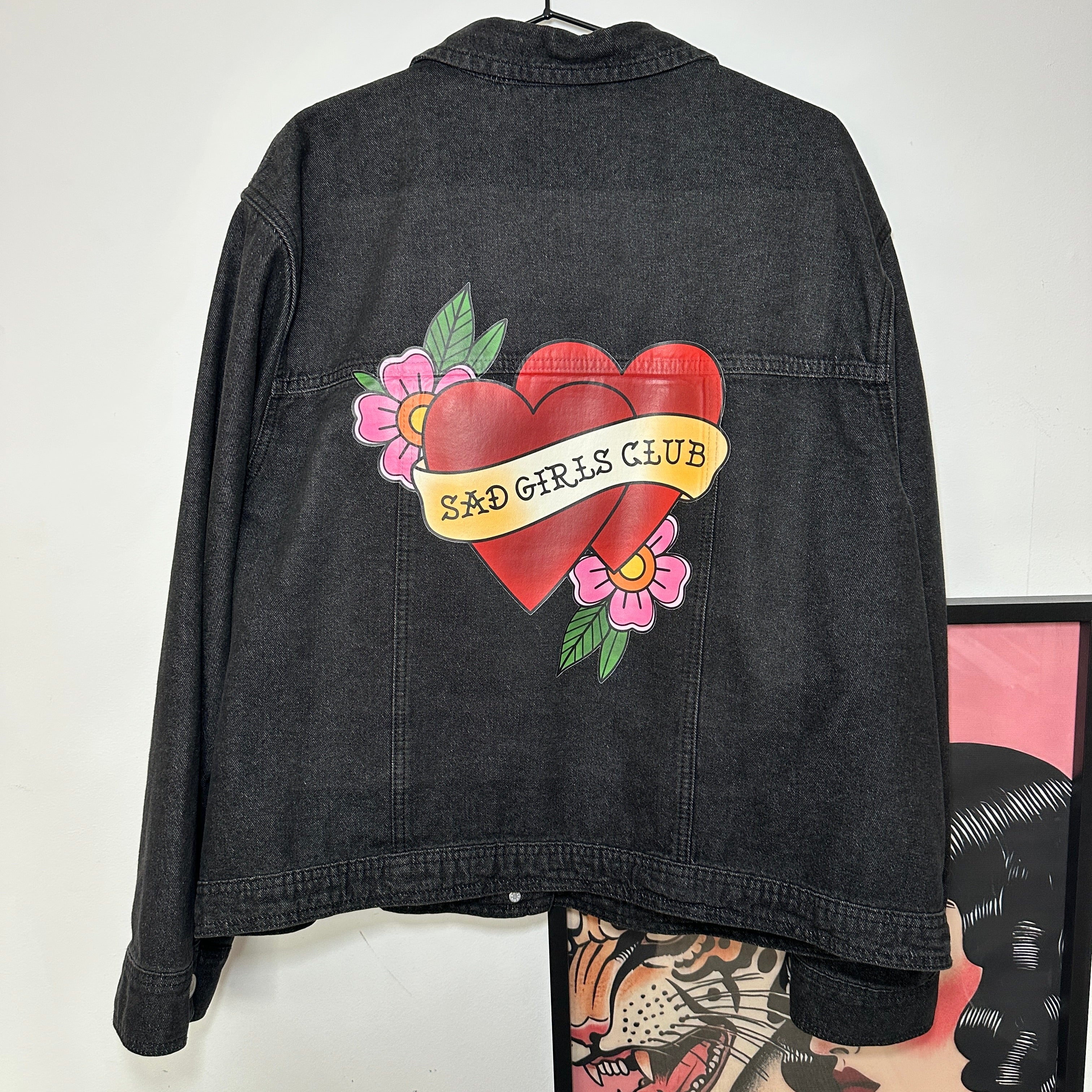 SAD GIRLS CLUB DENIM JACKET SIZE 22