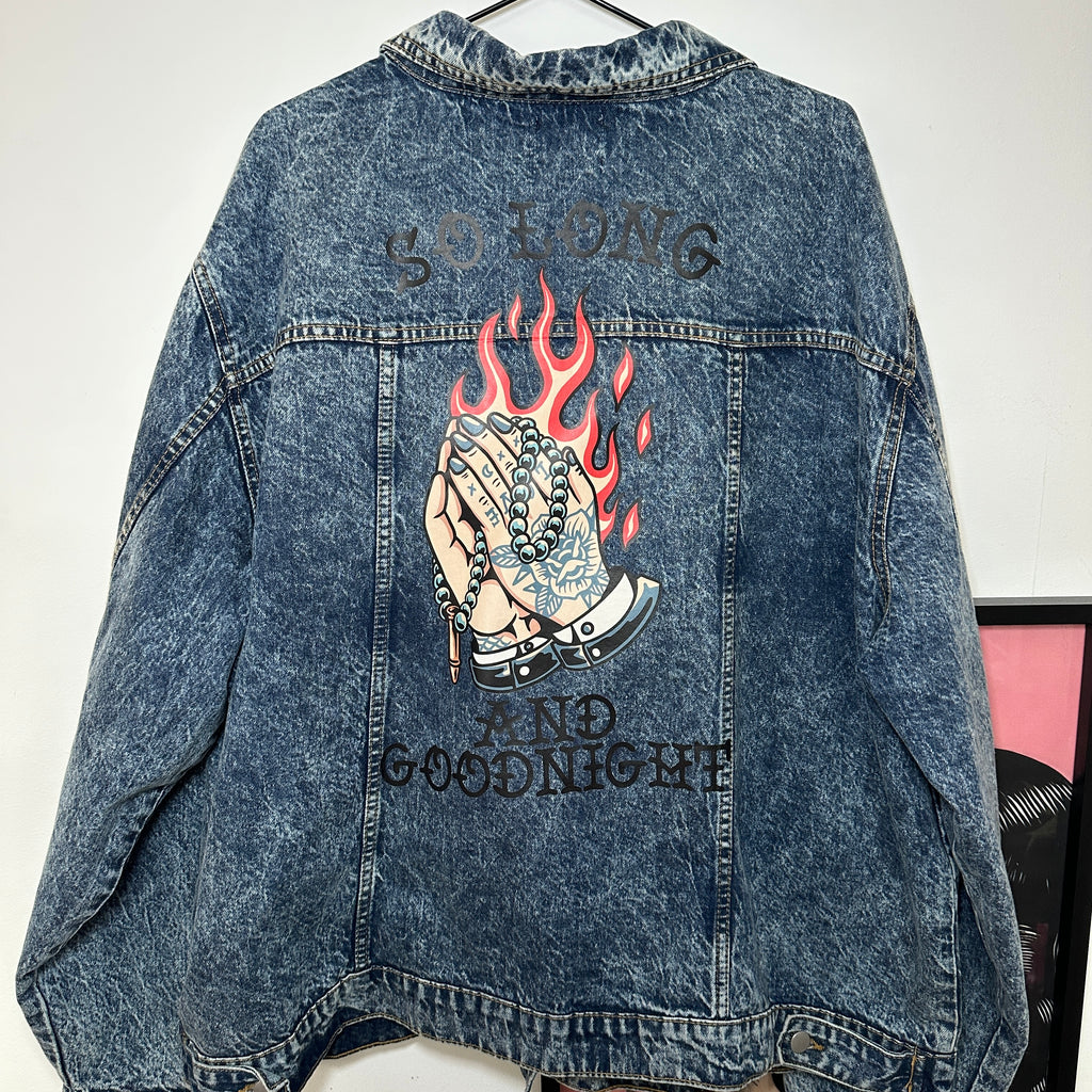SO LONG AND GOODNIGHT DENIM JACKET SIZE 24