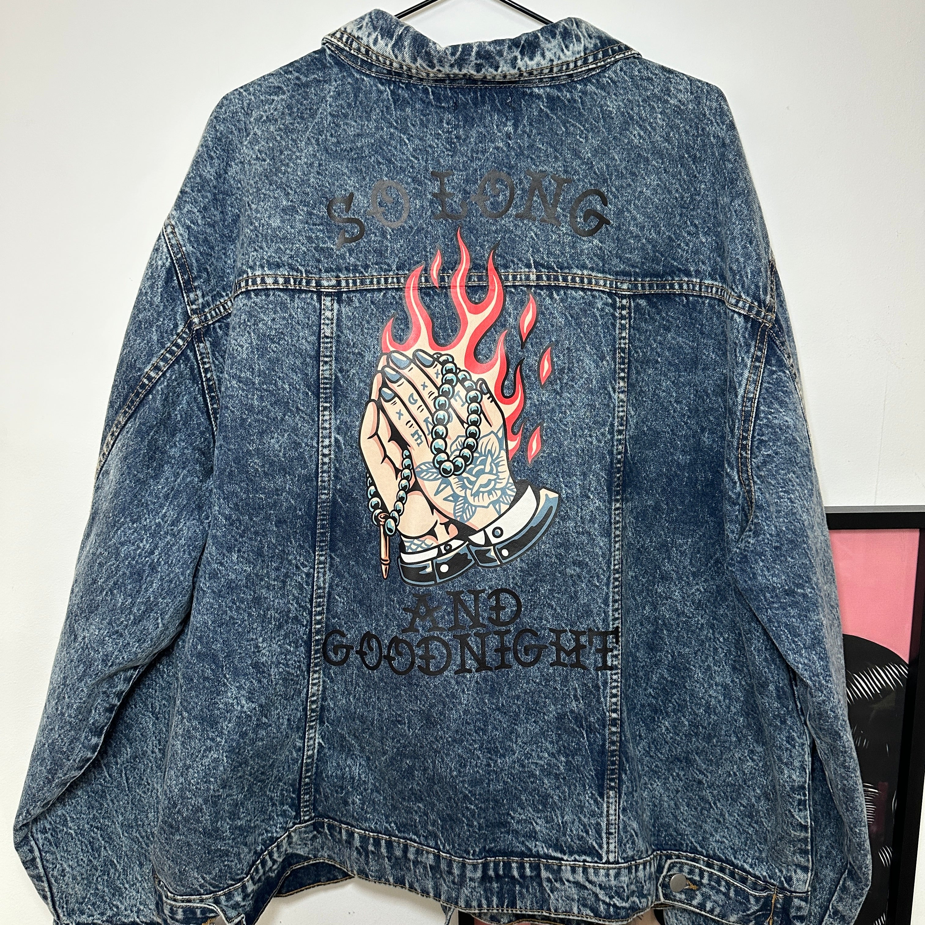 SO LONG AND GOODNIGHT DENIM JACKET SIZE 24