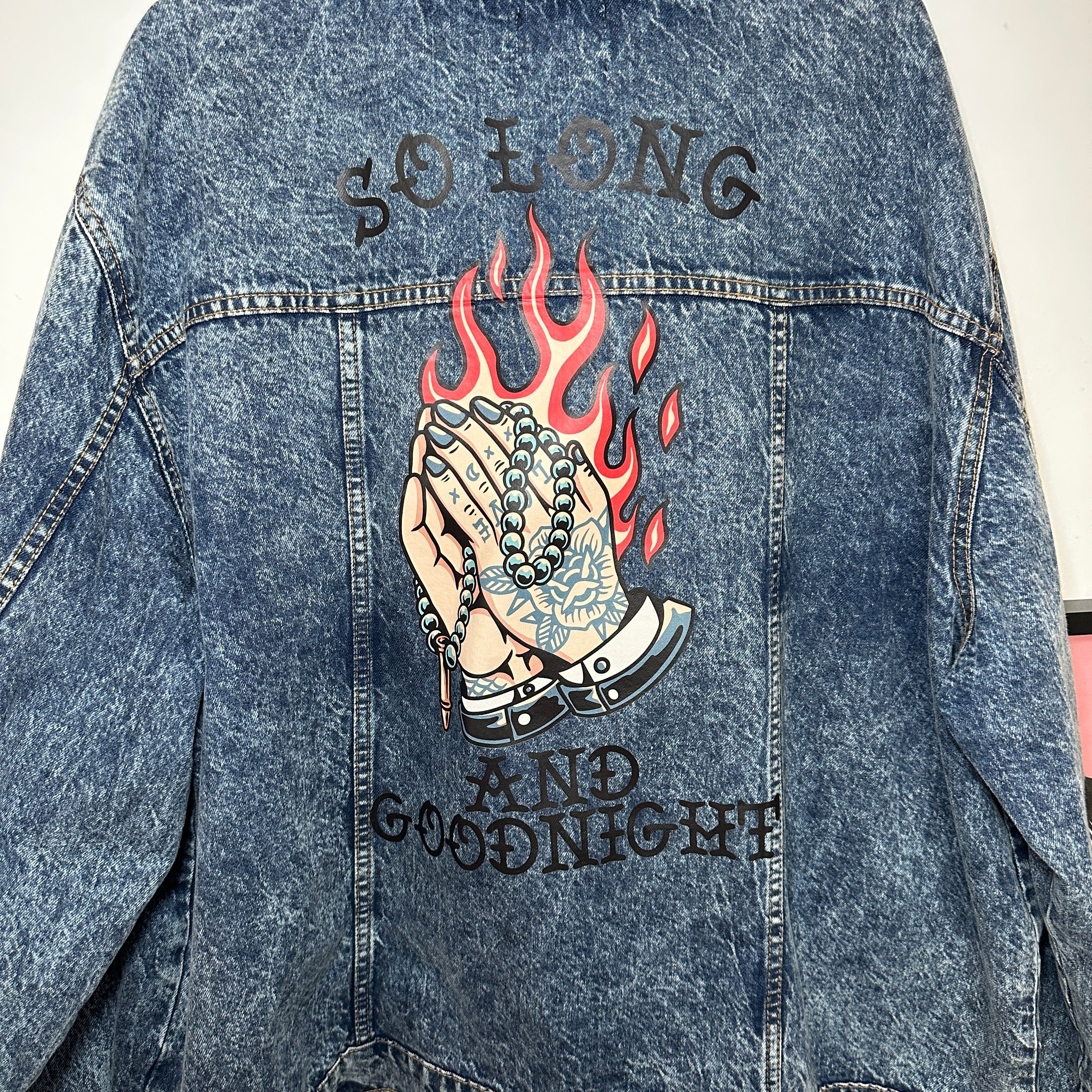 SO LONG AND GOODNIGHT DENIM JACKET SIZE 24