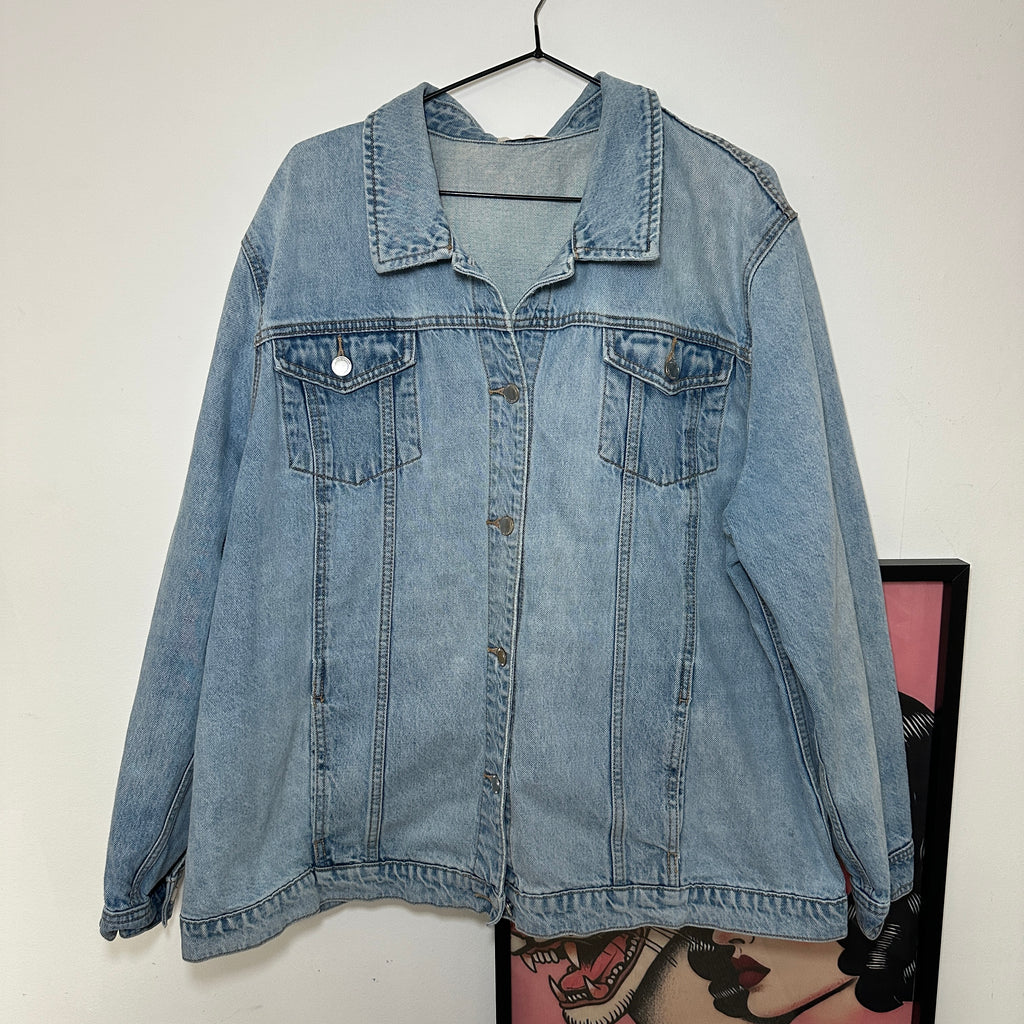 ONE HELL OF A MOTHER DENIM JACKET SIZE 22