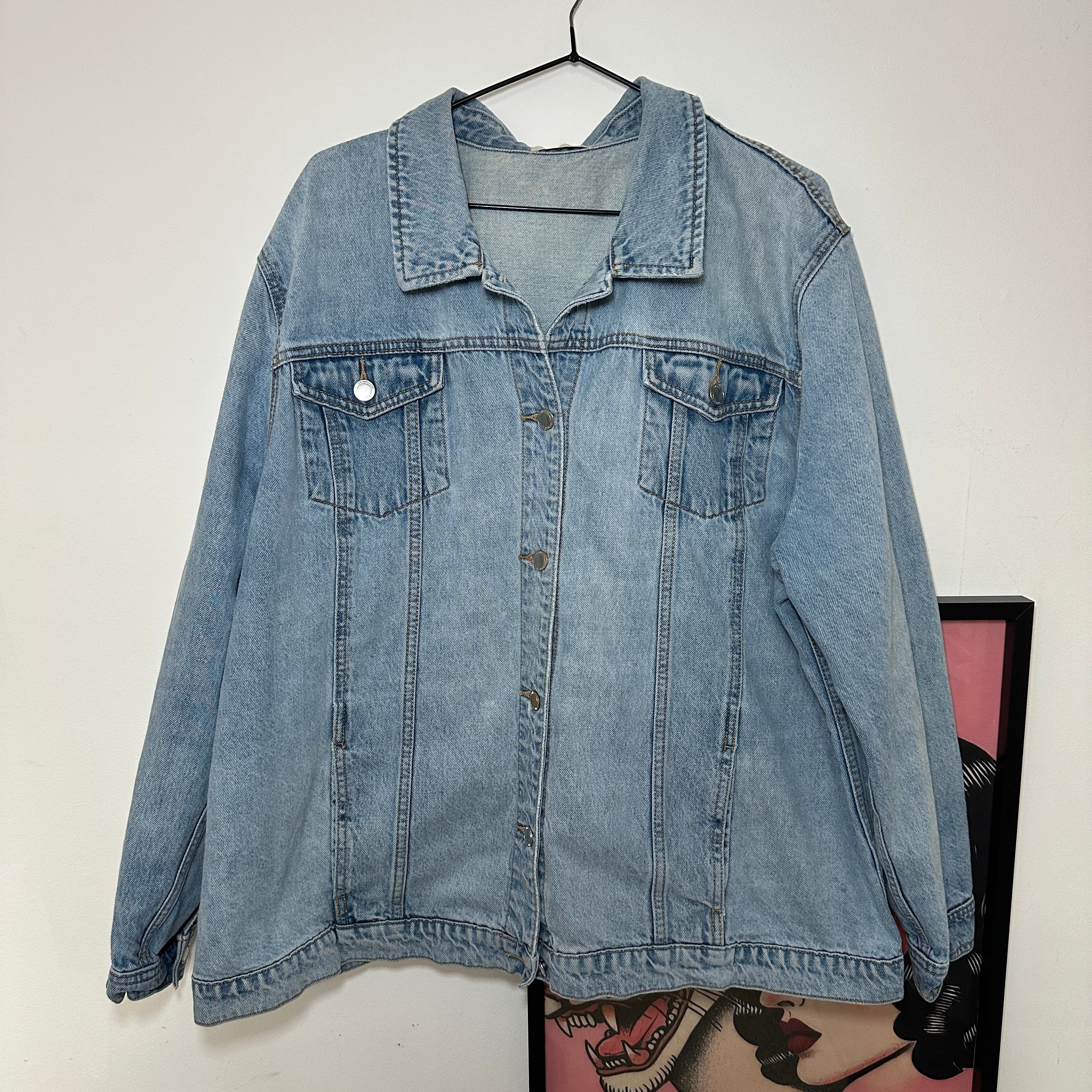 ONE HELL OF A MOTHER DENIM JACKET SIZE 22