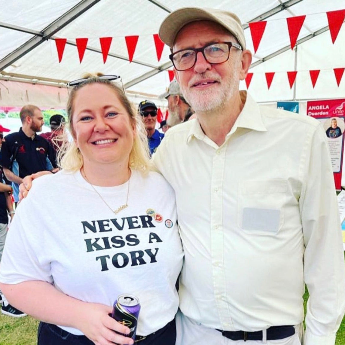 NEVER KISS A TORY T-SHIRT