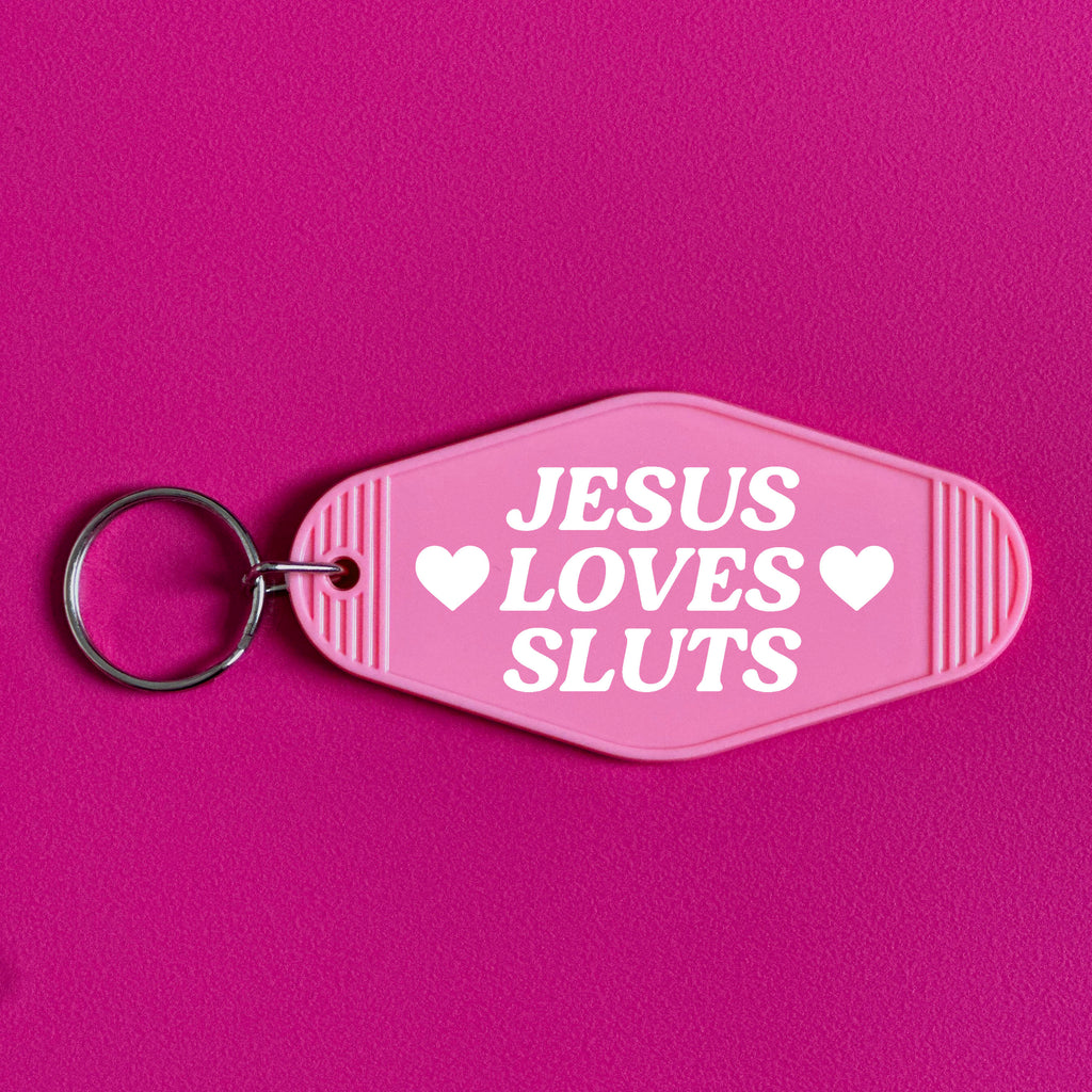JESUS LOVES SLUTS KEYRING