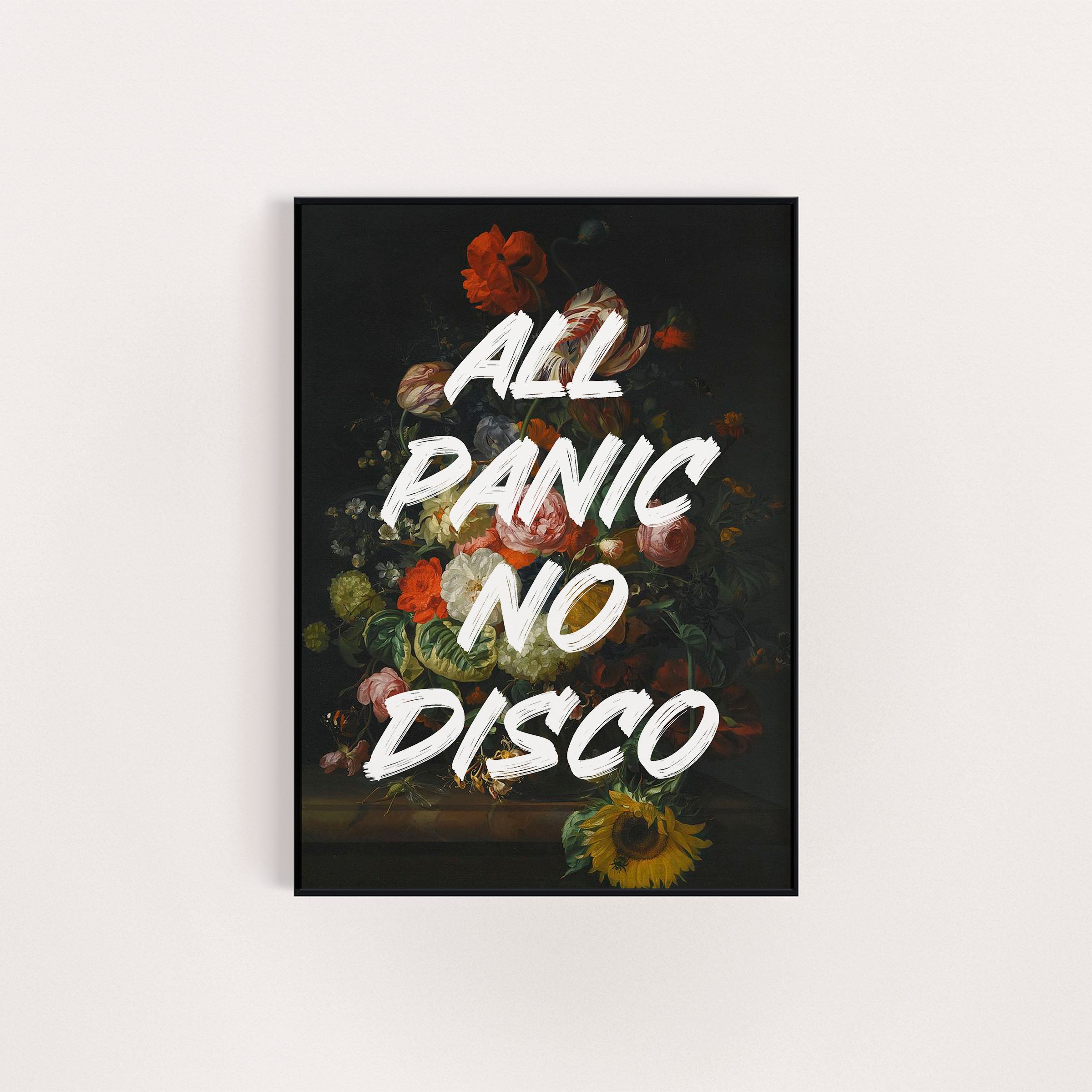 ALL PANIC NO DISCO ART REWORK PRINT