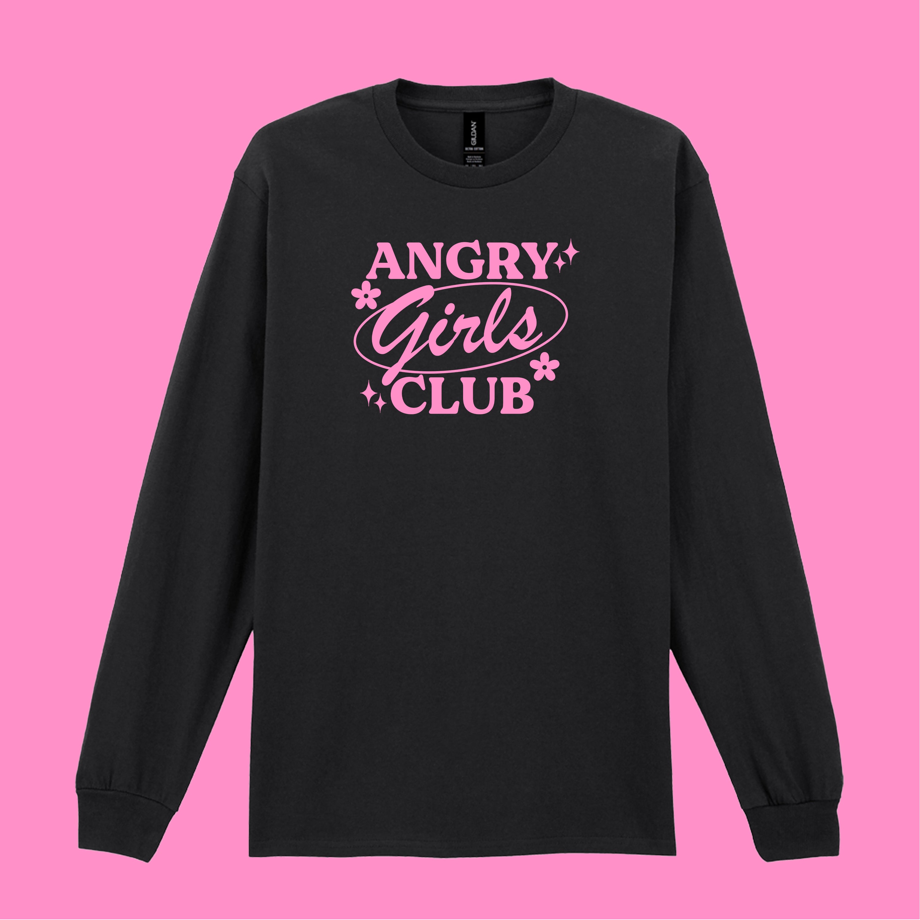 ANGRY GIRLS CLUB LONG SLEEVED T-SHIRT