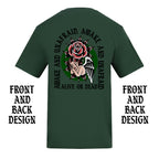 FAMOUS LAST WORDS FRONT AND BACK T-SHIRT