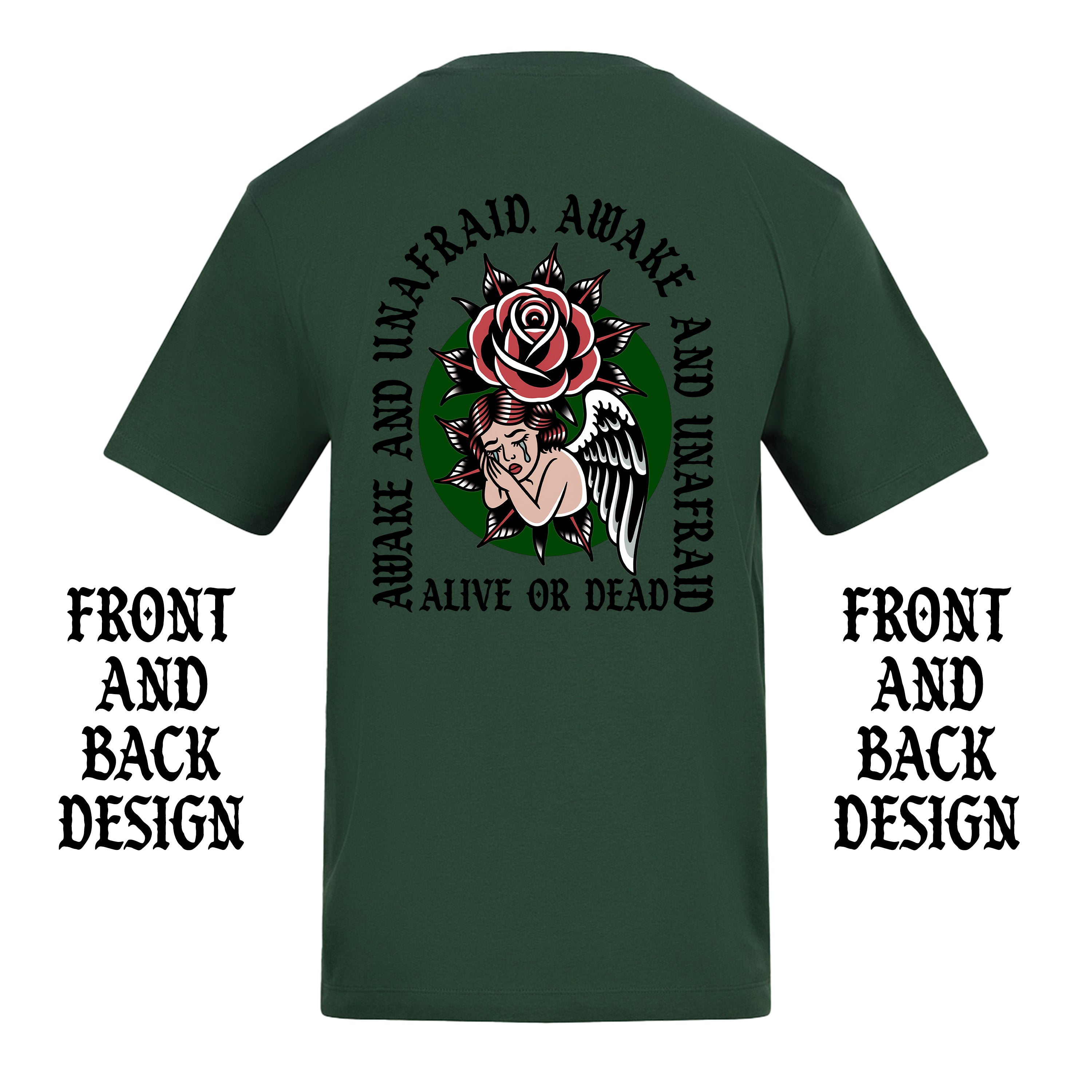 FAMOUS LAST WORDS FRONT AND BACK T-SHIRT
