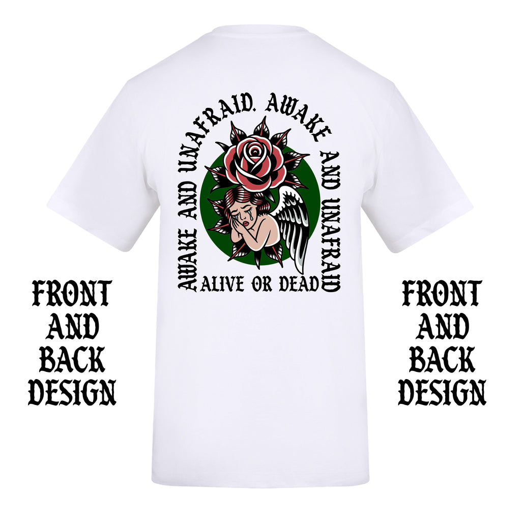 FAMOUS LAST WORDS FRONT AND BACK T-SHIRT